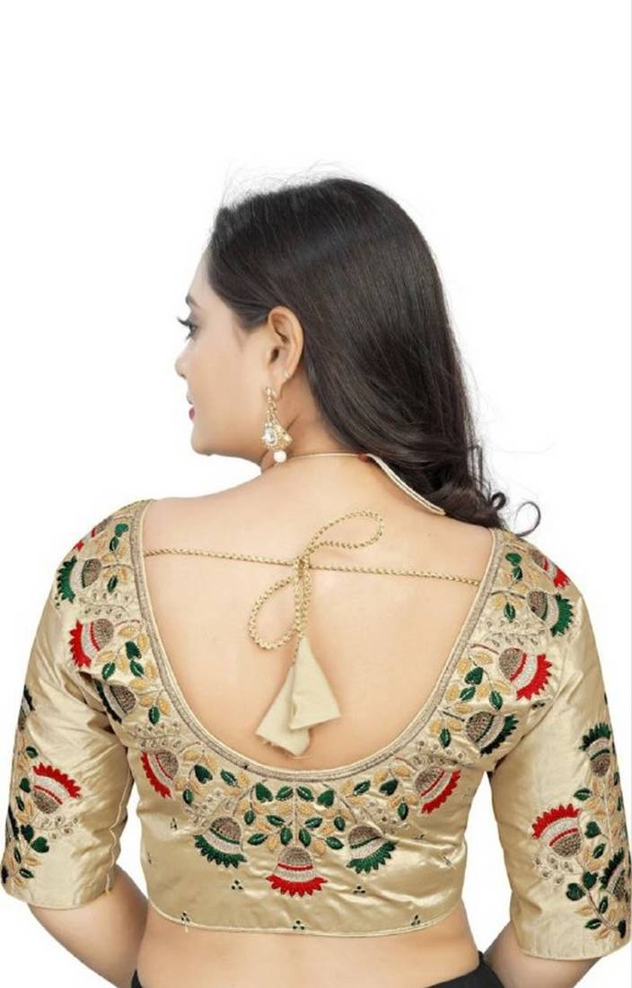 Vastraan Exquisite Malai Silk Embroidered Blouse