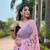 Elora pure georgette bollywood floral print saree (pink)
