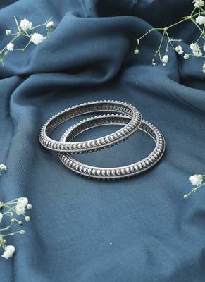 Traditional Silver Set of Bangles 1