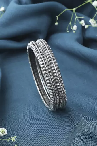Traditional Silver Set of Bangles
