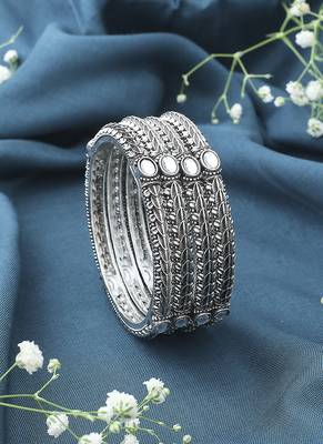 Oxidised Bangles Set of 4 1