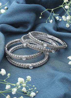 Oxidised Bangles Set of 4 2