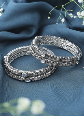 Oxidised Bangles Set of 4 3