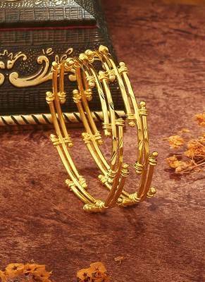 Gold Plated Dual Layered Bangles 2