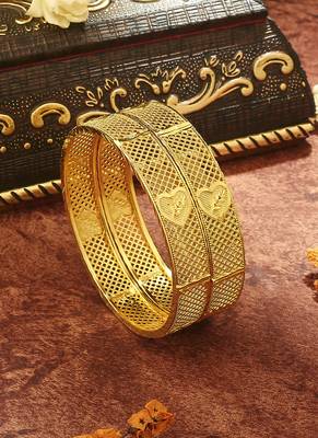 Set of 2 Heart-Shaped Bangles 1