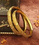 Gold Plated Majesty Wedding Bangles Set of 2