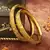 Gold Plated Majesty Wedding Bangles Set of 2