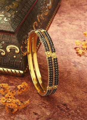 Classic Black Bangles with Cross Detail 1
