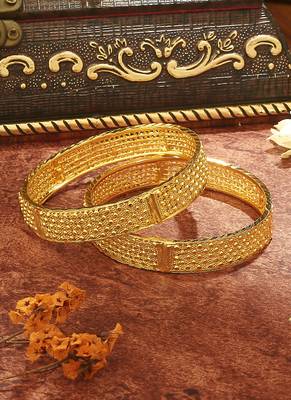 Gold Plated Bangles Set of 2 1