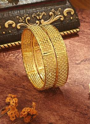 Gold Plated Bangles Set of 2 2