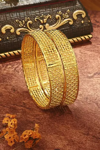 Gold Plated Bangles Set of 2