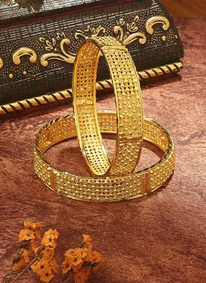 Gold Plated Bangles Set of 2 3