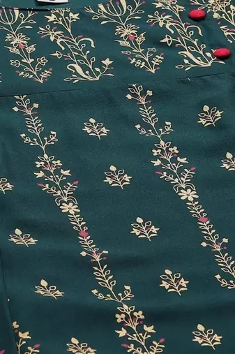 Women'S Rayon Floral Print Anarkali Kurta