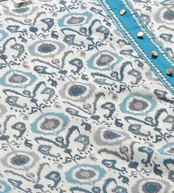 Women'S Cotton Ikat Printed A-Line Kurta 2