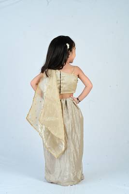 Aglare girls's  organza,chinnon,dhoti set sets for girls suite,girls suit salwar,dhoti set beigh 2