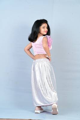 Aglare  girls chinon ,beautiful, dhoti set for girls suit,girls suit salwar,dhoti set pink 2