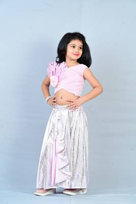 Aglare  girls chinon ,beautiful, dhoti set for girls suit,girls suit salwar,dhoti set pink 3