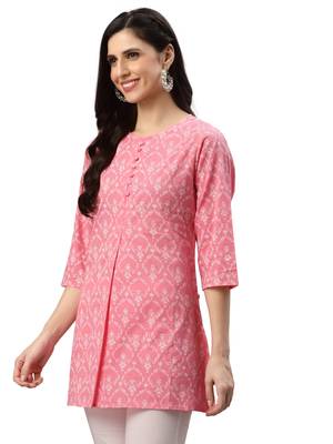 Women'S Cotton Floral Printed Short Kurti 2