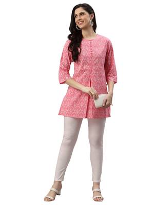 Women'S Cotton Floral Printed Short Kurti 4