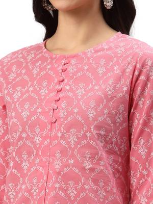 Women'S Cotton Floral Printed Short Kurti 5