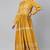 Women mustard printed cotton ethnic kurti