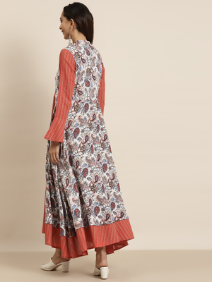 Women'S Rayon Floral Print Anarkali Kurta (Multi) 2