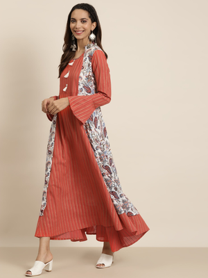 Women'S Rayon Floral Print Anarkali Kurta (Multi) 3