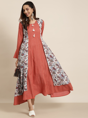 Women'S Rayon Floral Print Anarkali Kurta (Multi) 4