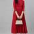 Women red printed cotton ethnic kurti