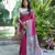 Pink Soft Tussar Silk Printed Saree Festive Wear