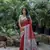 Red Soft Tussar Silk Printed Saree Festive Wear