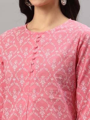 Women'S Cotton Floral Printed Short Kurti 5