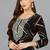Women black printed rayon ethnic kurti