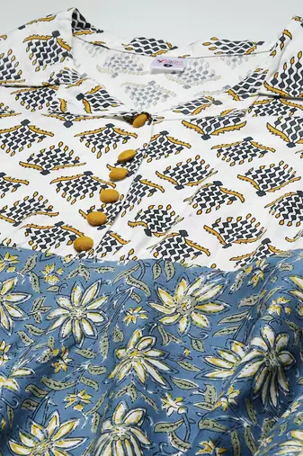 Women'S Rayon Floral Print Anarkali Kurta (Multi)