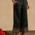 women green silk blend solid embroidered straight kurta palazzos with dupatta