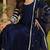 women navy blue silk blend solid embroidered anarkali kurta palazzos with dupatta