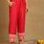 women pink silk blend solid embroidered anarkali kurta palazzos with dupatta