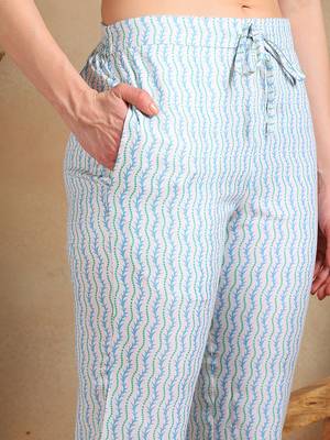 women off white poly rayon floral printed straight kurta trousers with dupatta 5