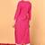 Women pink printed cotton ethnic kurti