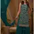 Sea-green color embroideried faux georgette semi stitched salwar suit