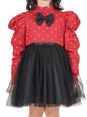 Red polka frock 3