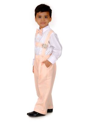 Crown peach suspender set 2