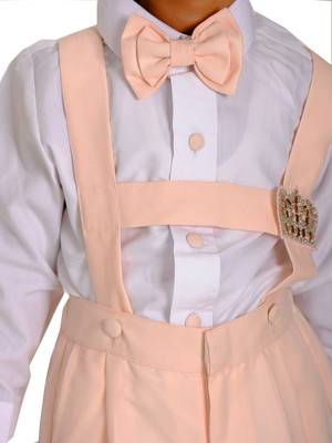 Crown peach suspender set 4