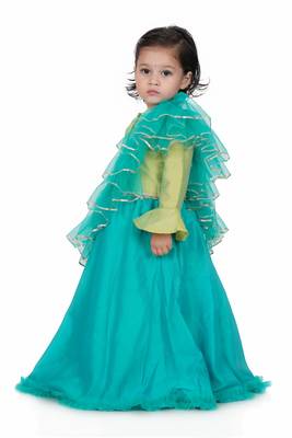 Parrot green lehenga 2
