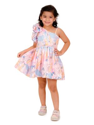 Flower pink frock 1