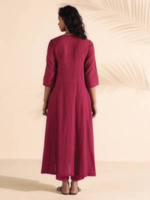 Truebrowns carrot cotton dobby kurta pant set 2