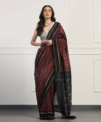 Multicolor  cotton handloom ikat saree 1