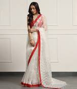 Multicolor Linen Handloom Linen Saree Without Blouse