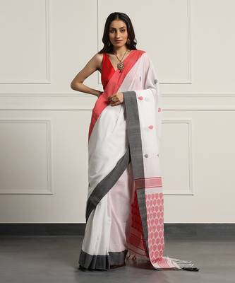 Multicolor  cotton handloom khadi cotton saree 1