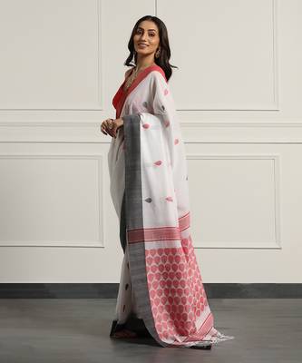 Multicolor  cotton handloom khadi cotton saree 2
